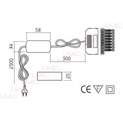 Converisseur 350mA - 4.2W à 8.4W schéma technique