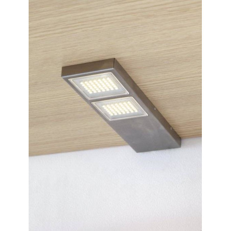 Spot LED double en applique