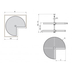 Jeu de plateaux 3/4 Shelvo