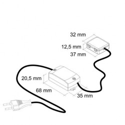 Schéma technique Convertisseur extra-plat 24V