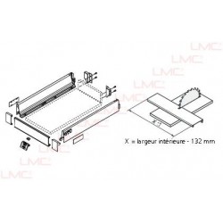 Schéma technique Profil pour façade à l'anglaise TANDEMBOX